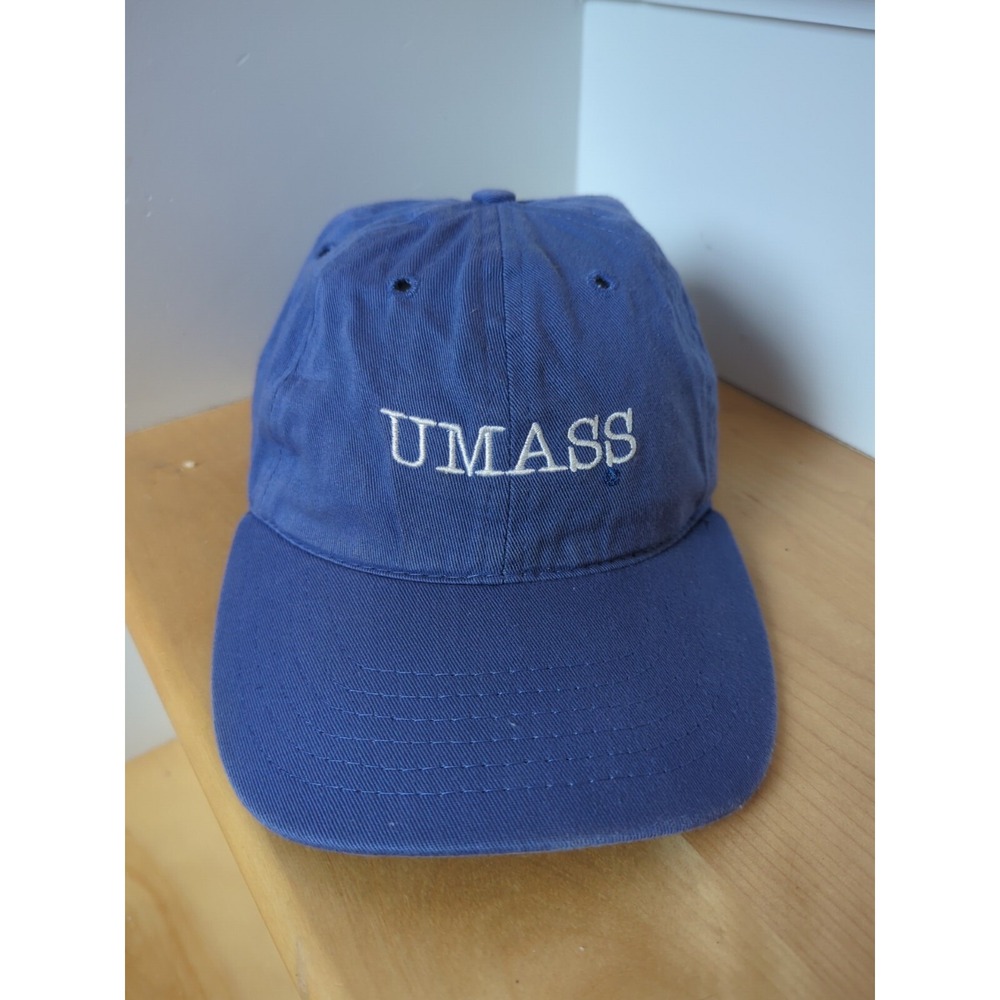 UMASS Blue Dad Hat Cap Made In USA